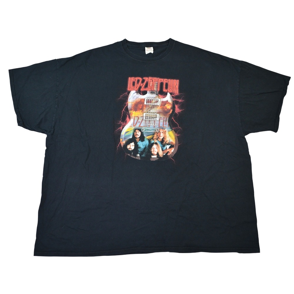 VTG Led Zeppelin Mens 5XL Graphic T-Shirt Fruit of the Loom HD Cotton Band Tee